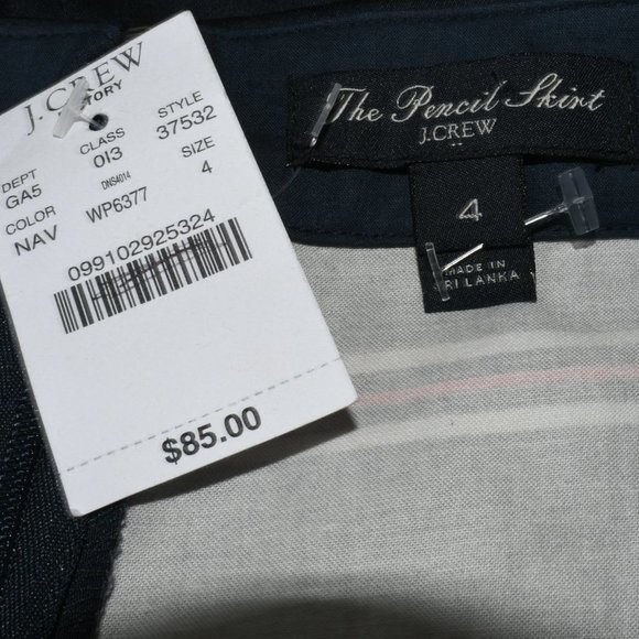 J. Crew The Pencil Skirt NWT - Picture 5 of 5